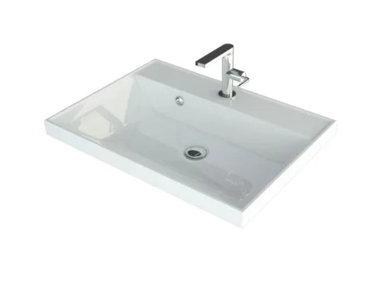 Раковина мебельная ANDREA CLASSIC 4680028070283 (накладная, (100*45,1), белый) 4680028070283
