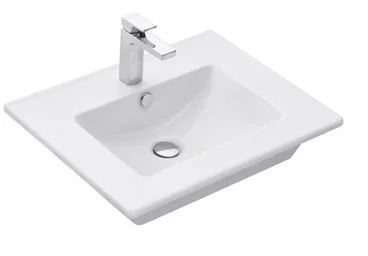 Раковина мебельная АКВАТОН QUADRO 1AX170WBXX000 (накладная, (60,9*47), белый) 1AX170WBXX000