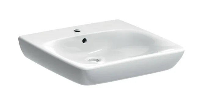Раковина GEBERIT RENOVA COMFORT 258555000 (подвесная, (55*55), белый) 258555000