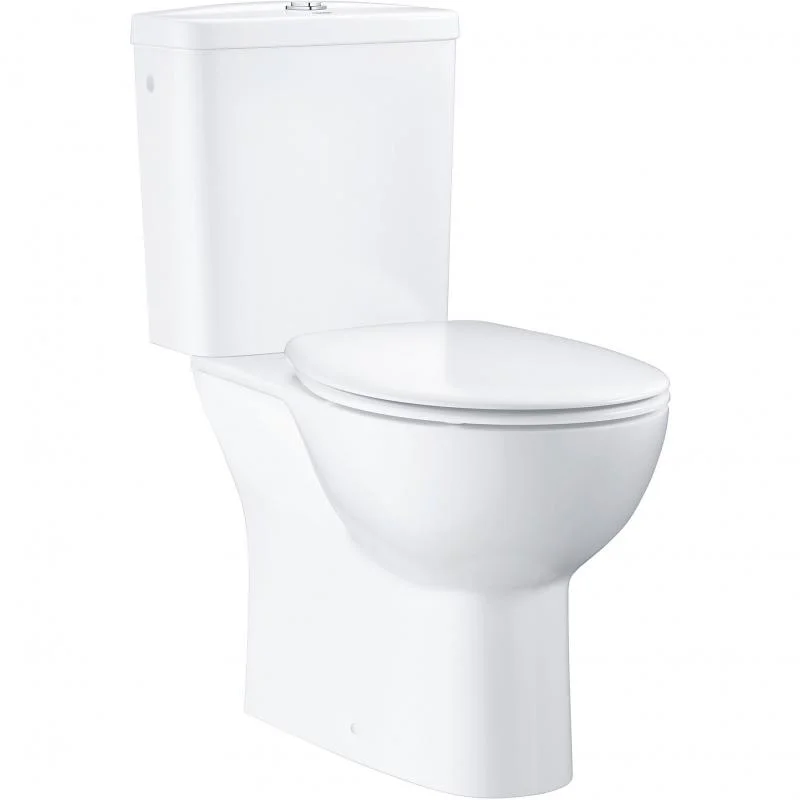 Унитаз-компакт напольный GROHE BAU CERAMIC 39346000 Rim верт. вып. 70,1*36,4 + сиденье (белый) 39346000