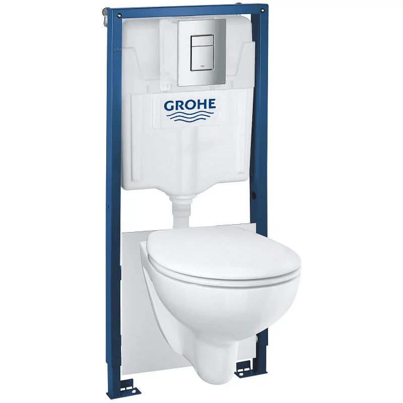 Комплект подвесной GROHE BAU CERAMIC 39586000 (инсталл. + унит.подв + сиденье + клавиша) 39586000