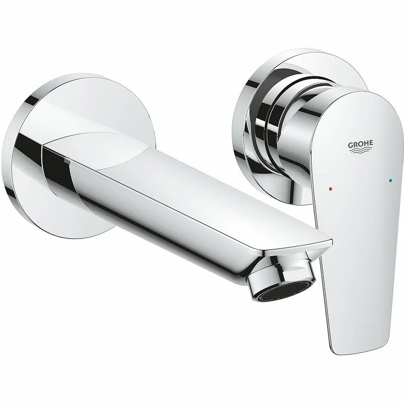 Смеситель для раковины встраиваемый GROHE BAU EDGE 20474001 (хром, L-17,7) 20474001