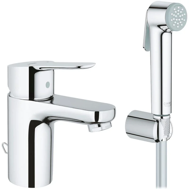 Смеситель для раковины GROHE BAU EDGE 23757000 (хром, L-9,2 H-7,8) 23757000