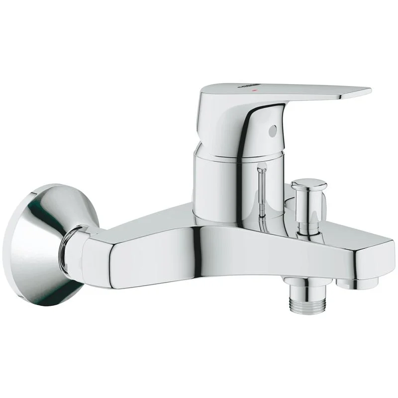 Смеситель для ванны с душем GROHE BAU FLOW 23756000 (хром, L-16,7 H-13,4) 23756000