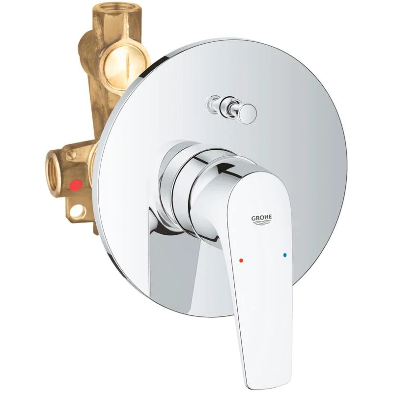 Смеситель для ванны с душем GROHE BAU FLOW 29113000 (хром) 29113000