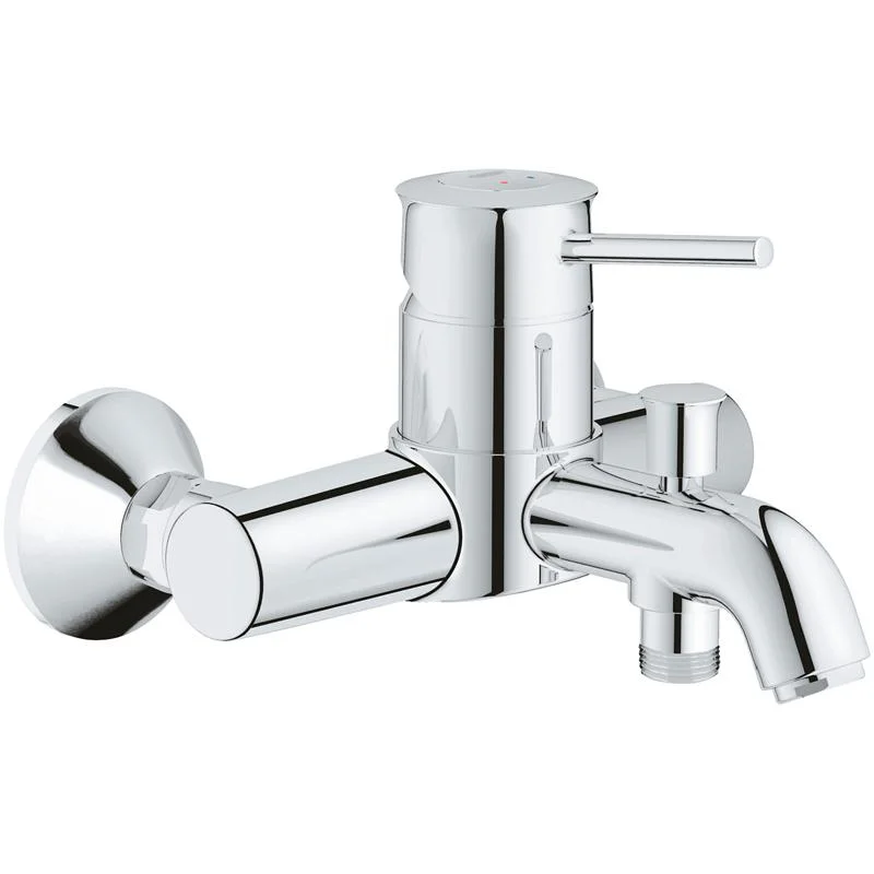 Смеситель для ванны с душем GROHE BAU 32865000 (хром, L-19) 32865000