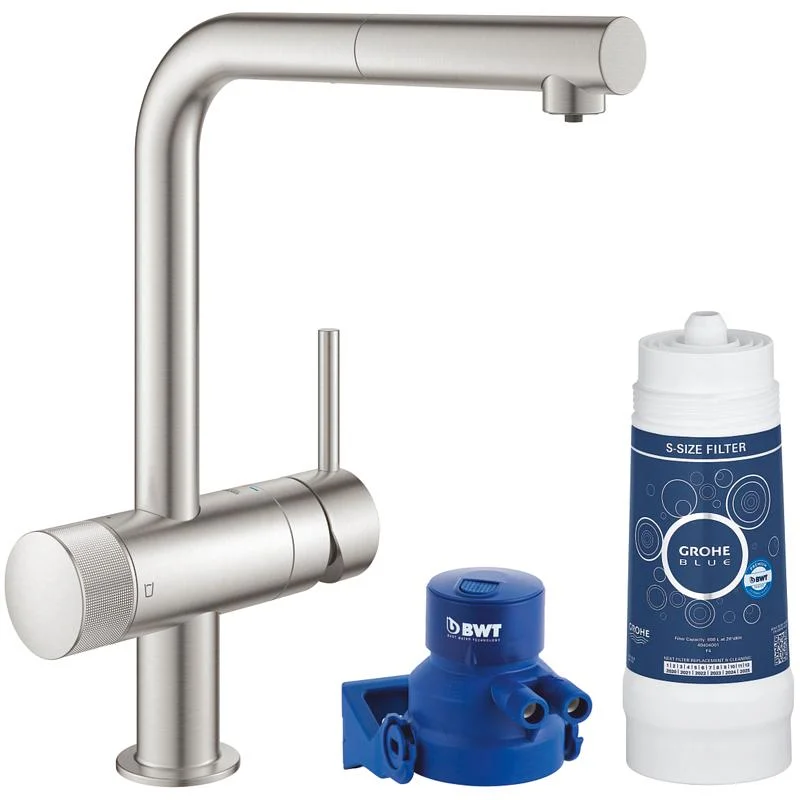 Комплект для кухни GROHE BLUE 119707 (хром матовый, L-22,3 H-29,5) 119707