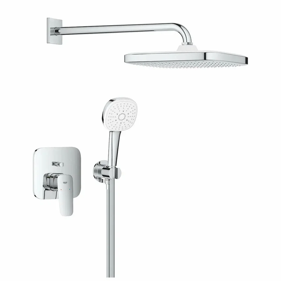 Душевая система для душа встраив. GROHE CUBEO 1053360000 (хром, квадратная) 1053360000