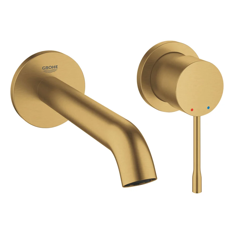 Смеситель для раковины встраиваемый GROHE ESSENCE 29192GN1 (золото матовый, L-18,3) 29192GN1