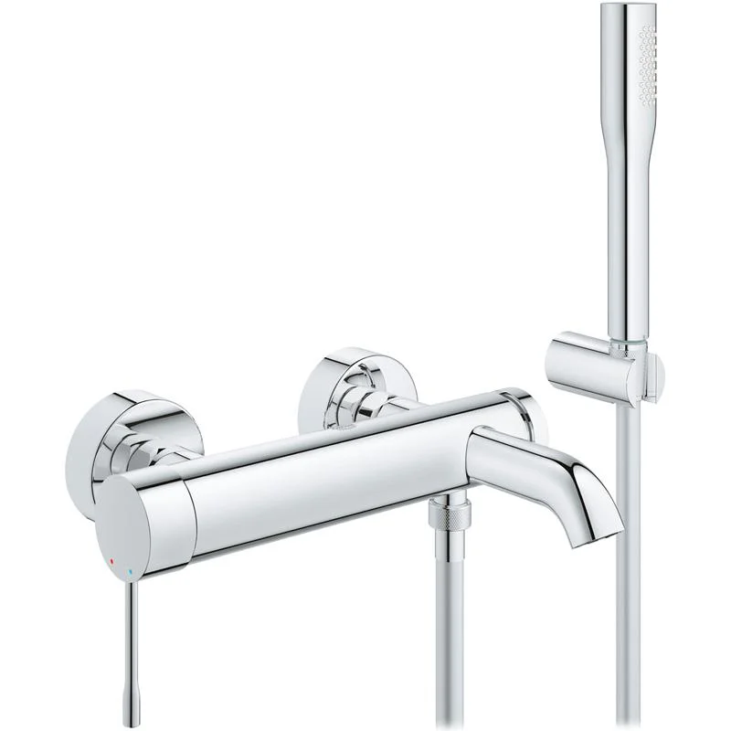 Смеситель для ванны с душем GROHE ESSENCE 33628001 (хром, L-19,3). Фото 1 из 8