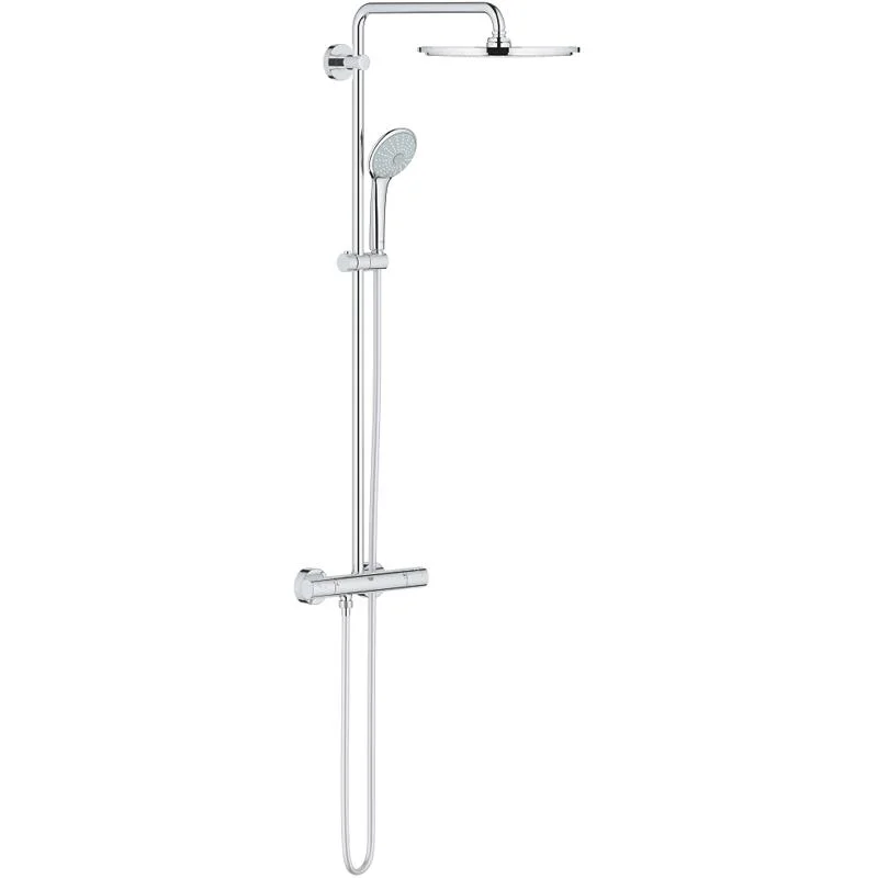 Душевая система с термостатом для душа GROHE EUPHORIA XXL 26075000 (хром, круглая) 26075000