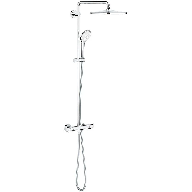 Душевая система с термостатом для душа GROHE EUPHORIA XXL 26075001 (хром, круглая) 26075001