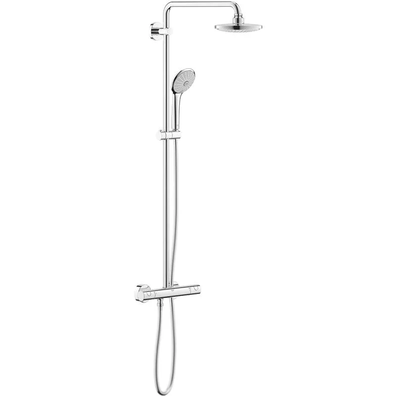 Душевая система с термостатом для душа GROHE EUPHORIA 27296001 (хром, круглая) 27296001