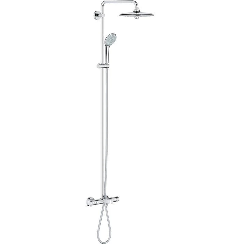 Душевая система с термостатом для ванны/душа GROHE EUPHORIA 27475001 (хром, круглая) 27475001