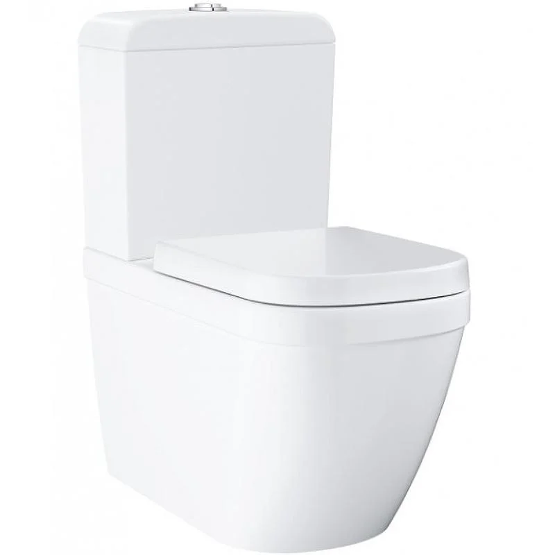 Унитаз напольный GROHE EURO CERAMIC 3933800H Rim гор. вып. 67*37,4 (белый) 3933800H