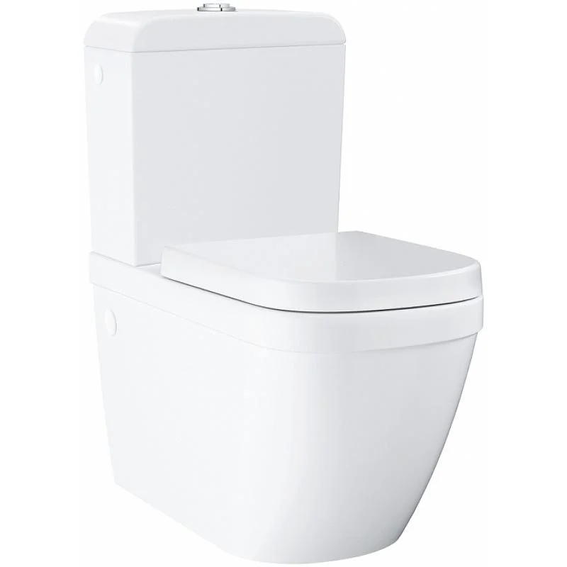 Унитаз-компакт напольный GROHE EURO CERAMIC 3946200H Rim гор. вып. 67,8*38,3 + сиденье (белый) 3946200H