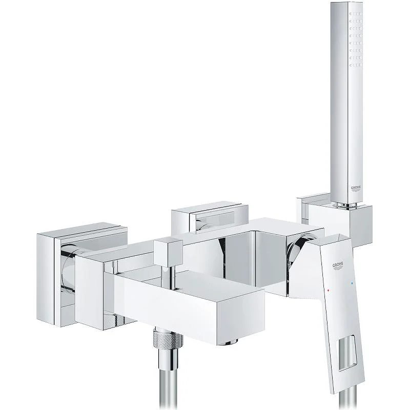 Смеситель для ванны с душем GROHE EUROCUBE 23141000 (хром, L-18,1) 23141000