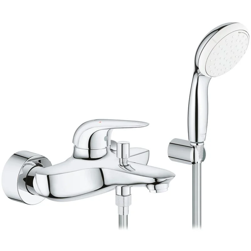 Смеситель для ванны с душем GROHE EUROSTYLE 2372930A (хром, L-18,5). Фото 1 из 2