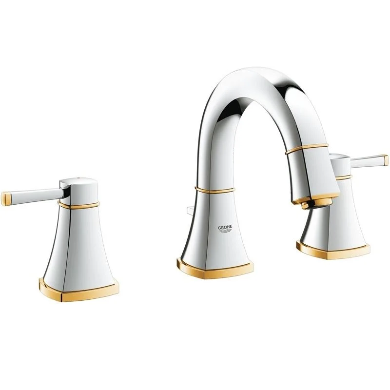 Смеситель для раковины GROHE GRANDERA 20417IG0 (хром/золото, L-15,6 H-18,4) 20417IG0