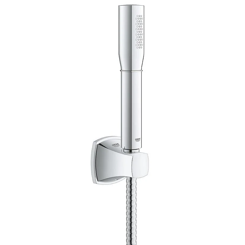Душевой гарнитур с держателем GROHE GRANDERA 27993000 (хром, квадратная) 27993000