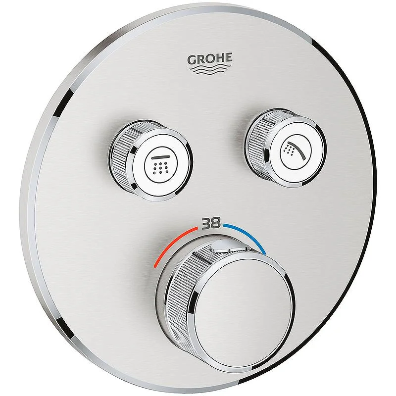 Термостат для душа GROHE GROHTHERM SMART CONTROL 29119DC0 (сталь) 29119DC0