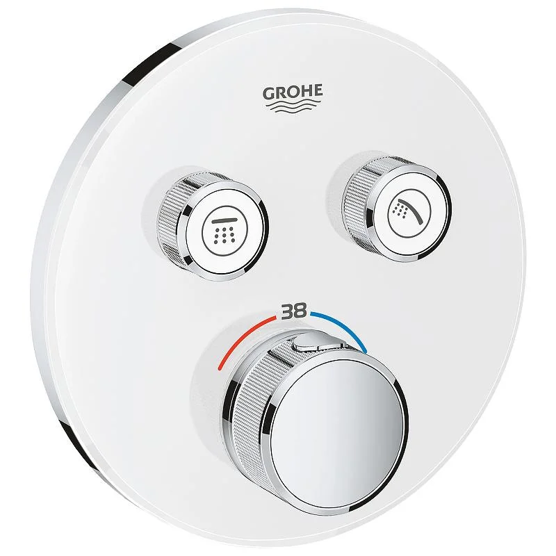 Термостат для душа GROHE GROHTHERM SMART CONTROL 29151LS0 (хром/белый) 29151LS0