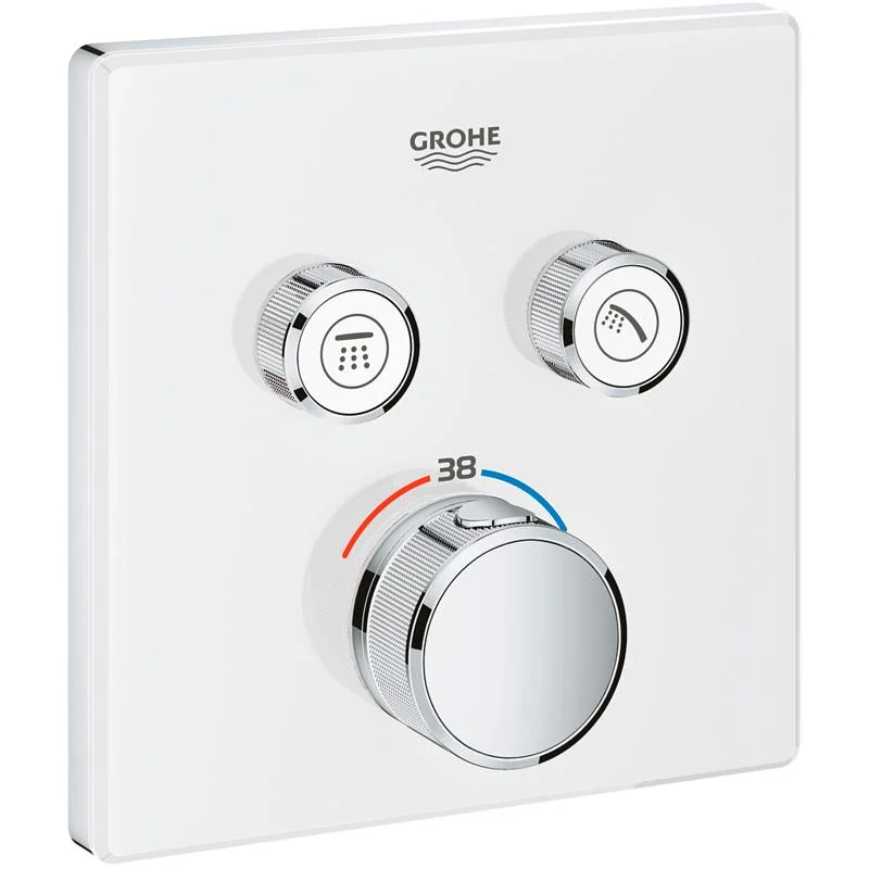 Термостат для душа GROHE GROHTHERM SMART CONTROL 29156LS0 (хром/белый) 29156LS0