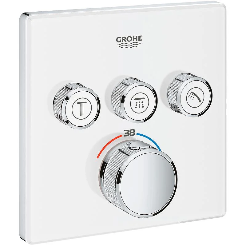 Термостат для душа GROHE GROHTHERM SMART CONTROL 29157LS0 (хром/белый) 29157LS0