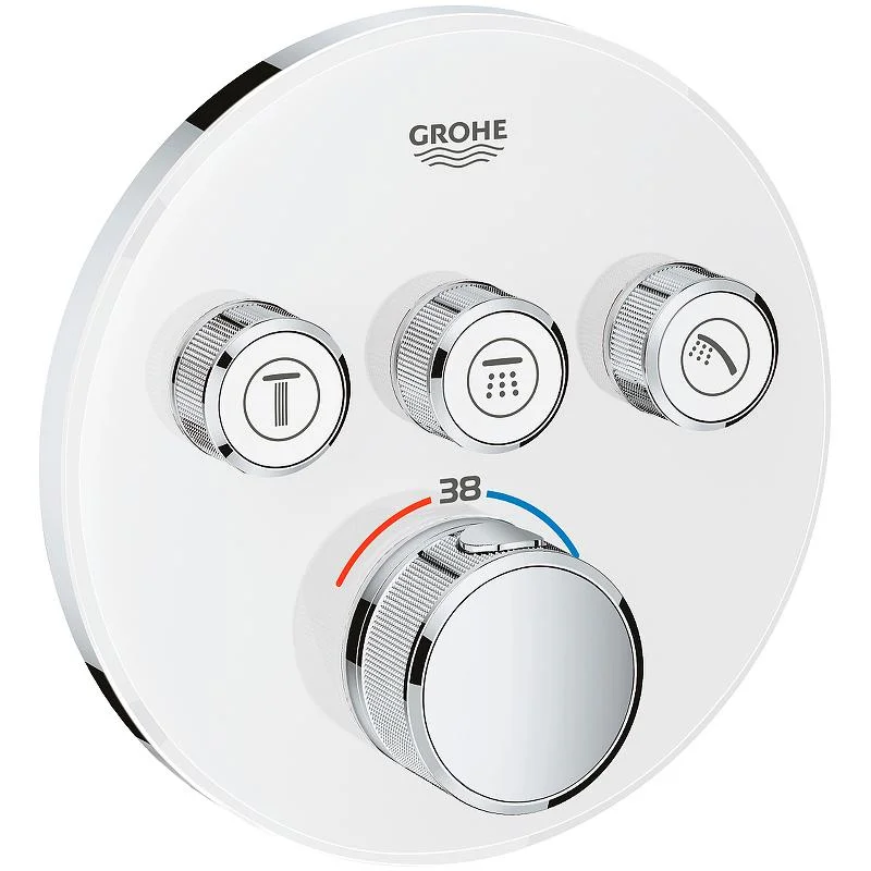 Термостат для душа GROHE GROHTHERM SMART CONTROL 29904LS0 (хром/белый) 29904LS0