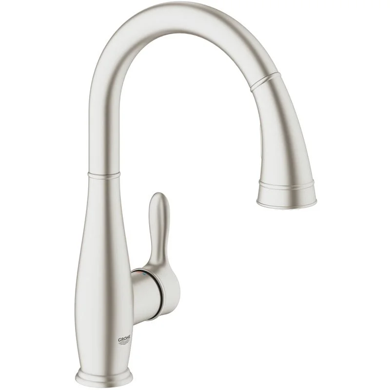 Смеситель для кухни GROHE PARKFIELD 30215DC1 (сталь, L-21,1 H-19,6). Фото 1 из 3