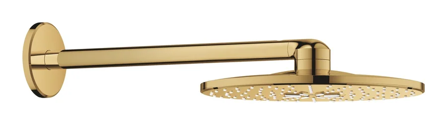 Верхний душ с кронштейном Ø31 GROHE RAINSHOWER SMARTACTIVE 26475GL0 (золото, круглая) 26475GL0