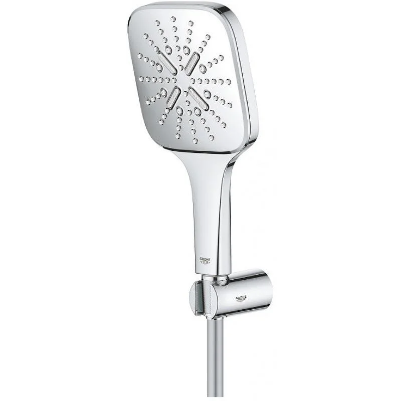Душевой гарнитур с держателем GROHE RAINSHOWER SMARTACTIVE 26589000 (хром, квадратный) 26589000