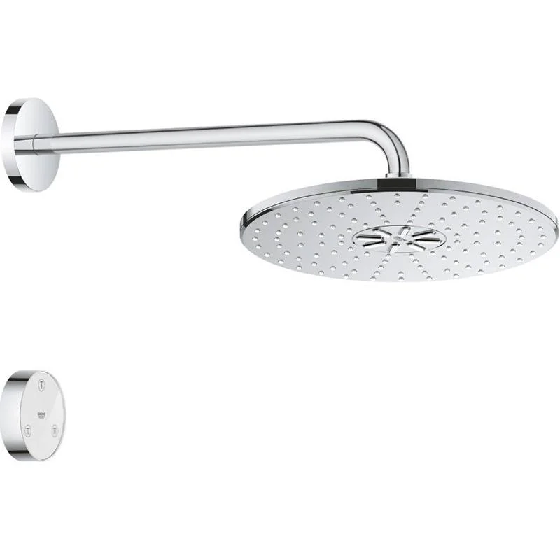 Верхний душ GROHE RAINSHOWER SMARTACTIVE 26640000 (хром, пластик, круглая) 26640000