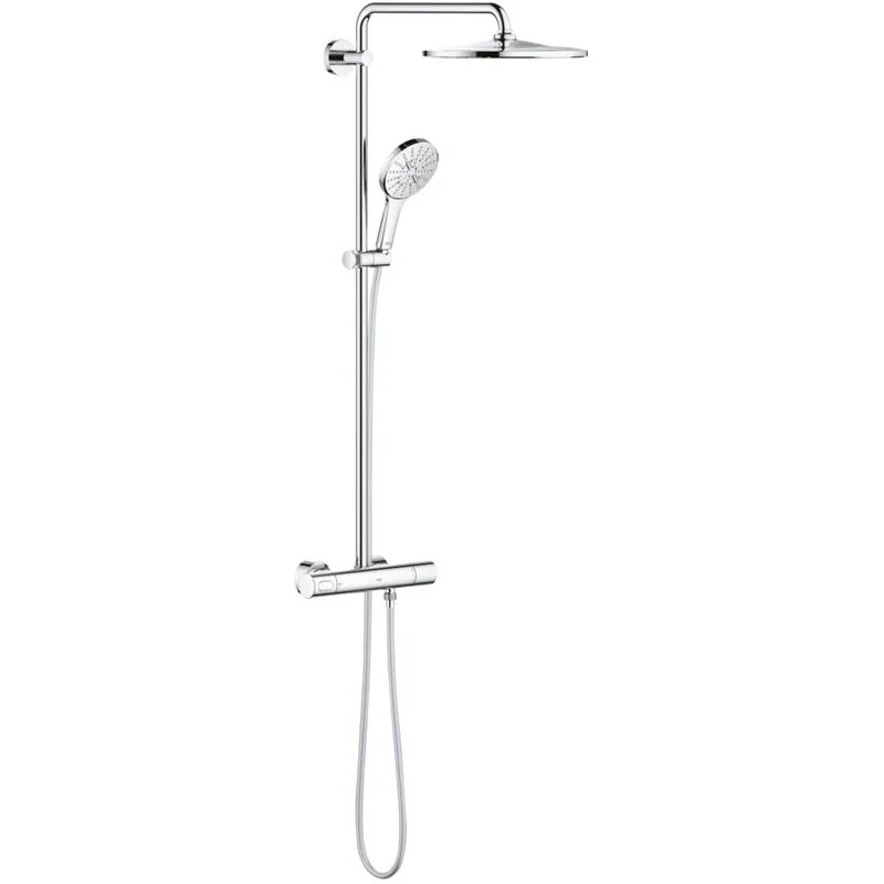 Душевая система с термостатом для душа GROHE RAINSHOWER SMARTACTIVE 26647000 (хром, круглая) 26647000
