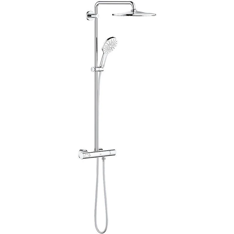 Душевая система GROHE RAINSHOWER SMARTACTIVE 26647LS0 (хром/белый, металл/пластик, 175-см, круглая) 26647LS0
