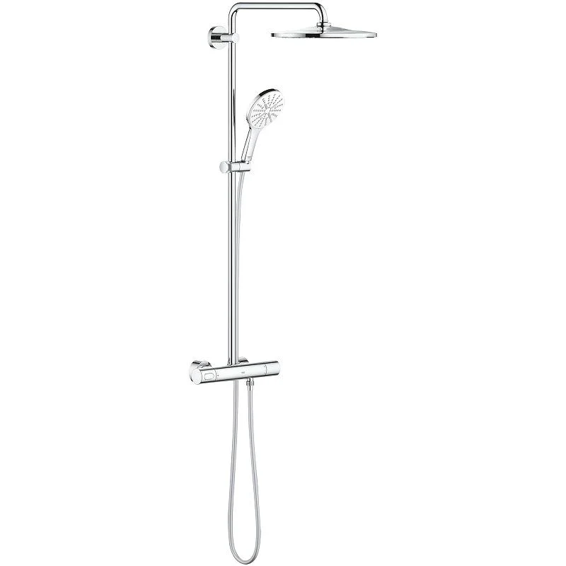 Душевая система GROHE RAINSHOWER SMARTACTIVE 26648LS0 (хром/белый, металл/пластик, 175-см, круглая) 26648LS0