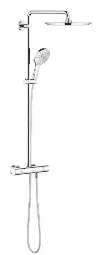 Душевая система с термостатом для душа GROHE RAINSHOWER SMARTACTIVE 27968001 (хром, круглая) 27968001