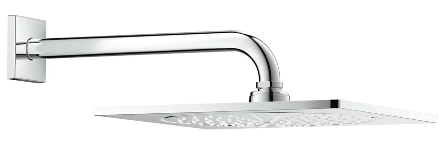 Верхний душ с кронштейном 25,4*25,4 GROHE RAINSHOWER 26060000 (хром, квадратная) 26060000