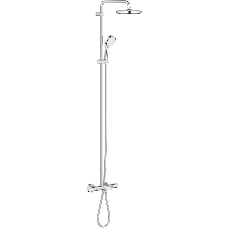 Душевая система с термостатом для ванны/душа GROHE TEMPESTA COSMOPOLITAN 26223001 (хром, круглая) 26223001