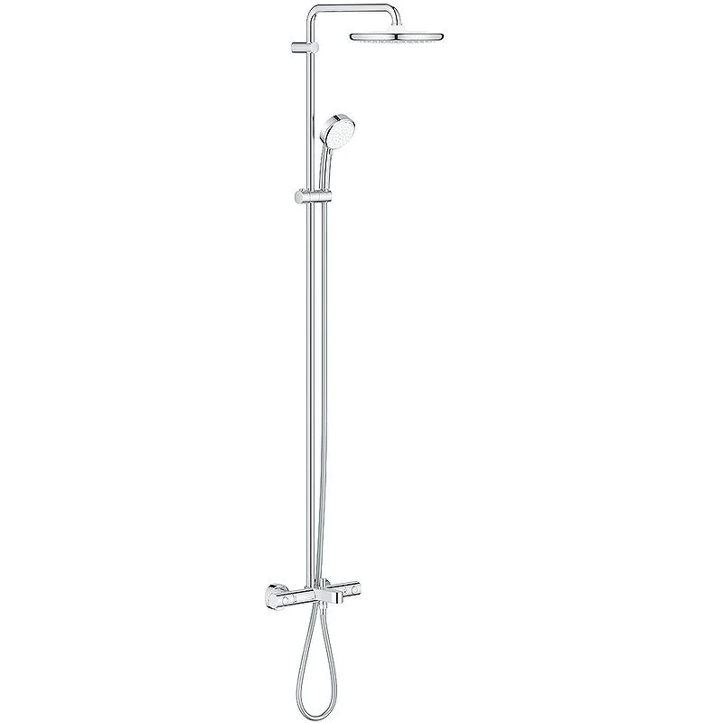 Душевая система с термостатом для ванны/душа GROHE TEMPESTA COSMOPOLITAN 26672000 (хром, круглая) СС 26672000