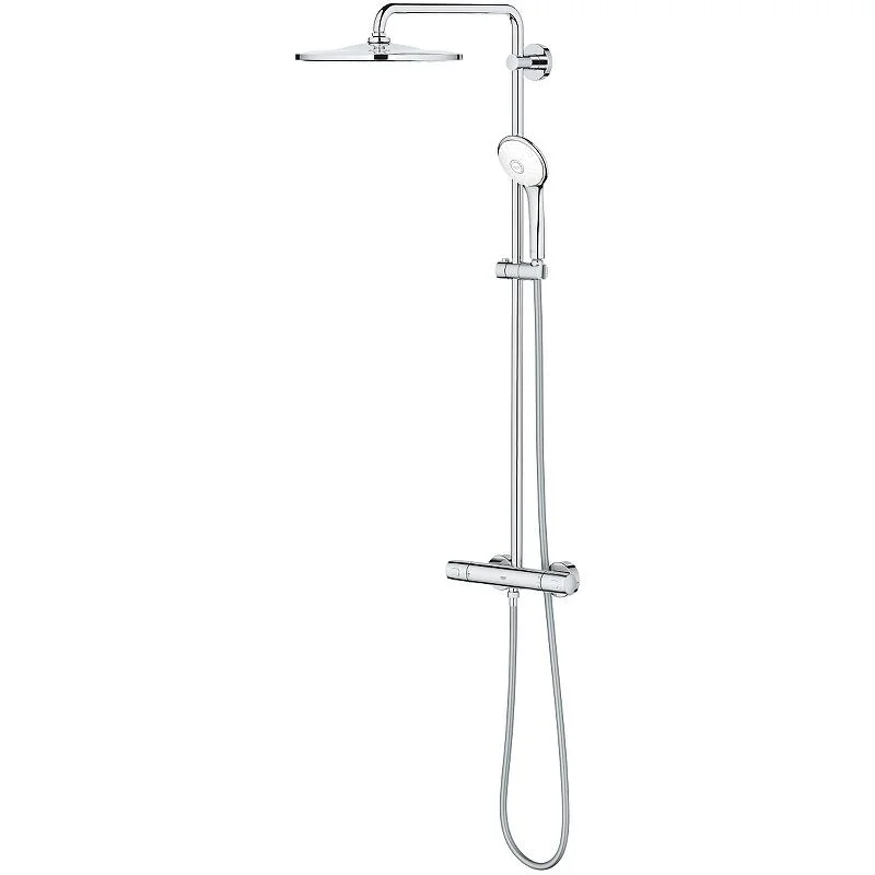 Душевая система с термостатом для душа GROHE TEMPESTA COSMOPOLITAN 26723000 (хром, круглая) 26723000
