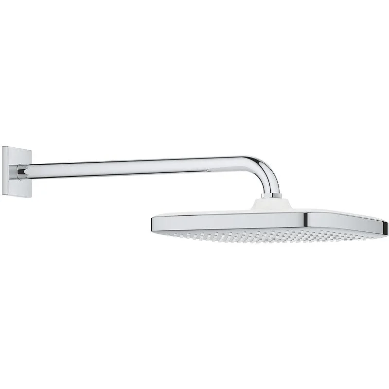 Верхний душ с кронштейном Ø25 GROHE TEMPESTA CUBE 26682000 (хром, квадратный) 26682000