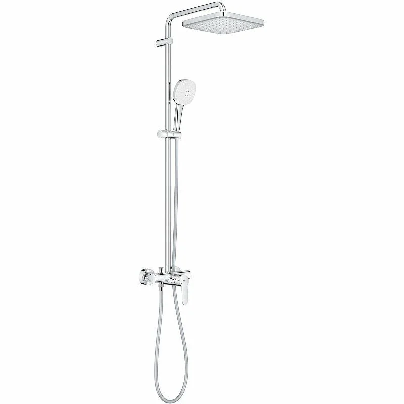 Душевая система со смесителем для душа GROHE TEMPESTA CUBE 26692001 (хром, квадратная) 26692001