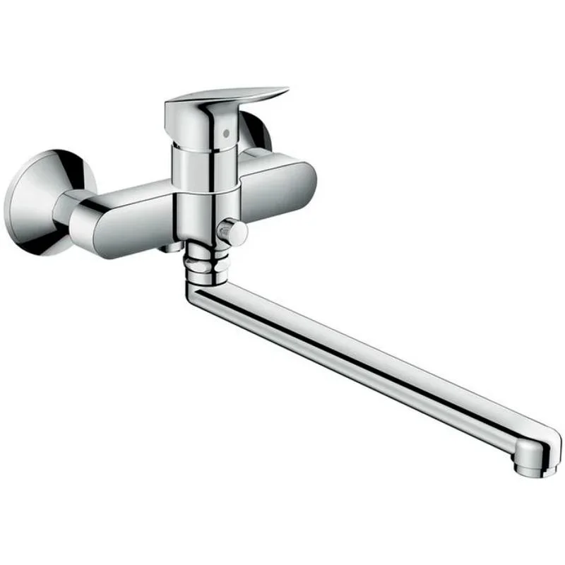 Смеситель для ванны с душем HANSGROHE LOGIS 71402000 (хром, L-37,1) 71402000