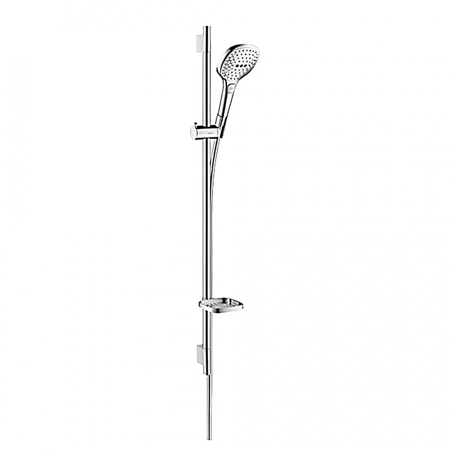Душевой гарнитур со штангой HANSGROHE RAINDANCE SELECT E 26621000 (хром, круглая) 26621000