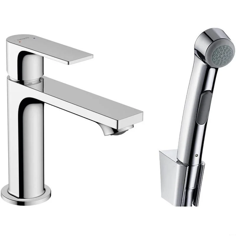 Смеситель для раковины с гиг. душем HANSGROHE REBRIS E 72216000 (хром, L-13,3 H-10,9) 72216000