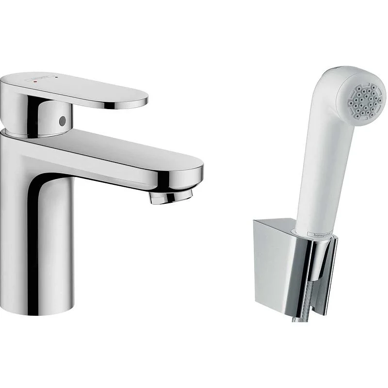 Смеситель для раковины с гиг. душем HANSGROHE VERNIS BLEND 71215000 (хром, L-10,8 H-8,8) 71215000