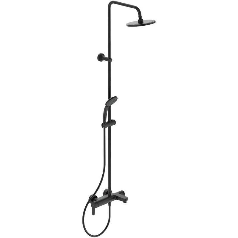 Душевая система со смесителем для ванны/душа IDEAL STANDARD CERAFINE BC749XG (черный матовый, кругла BC749XG