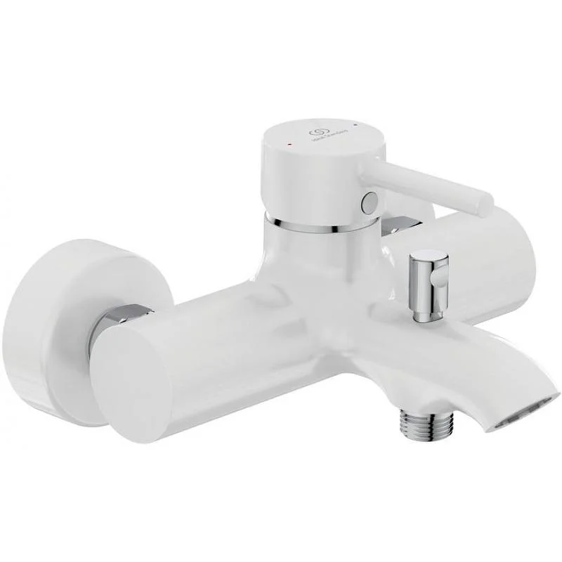 Смеситель для ванны с душем IDEAL STANDARD CERALINE BC199U5 (белый матовый, L-16,8) BC199U5