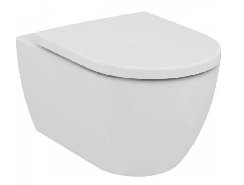 Унитаз подвесной IDEAL STANDARD ELLISE T569201 гор. вып. 54,4*36,5 + сиденье (белый) T569201